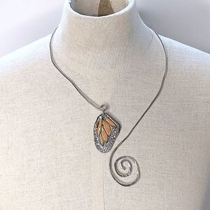 Handmade Porcelain And Sterling Mexican Statement Choker
